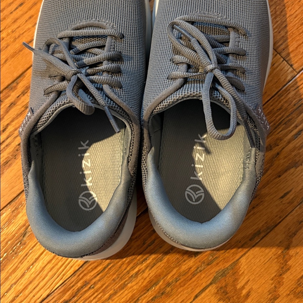 Kizik Madrid Eco Knit Hands Free Sneaker Shoes Grey Size Men's 6 Women's 7.5 - Picture 5 of 7